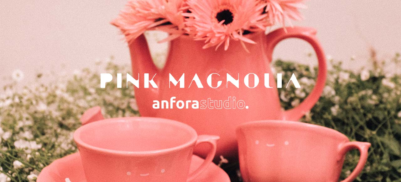 Anfora y Pink Magnolia estrenan vajilla de diseño inigualable